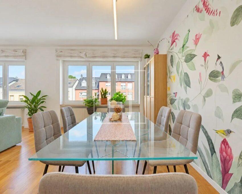 APARTMENT 2 BEDROOMS – ± 91 M² – GARAGE BOX – SANDWEILER